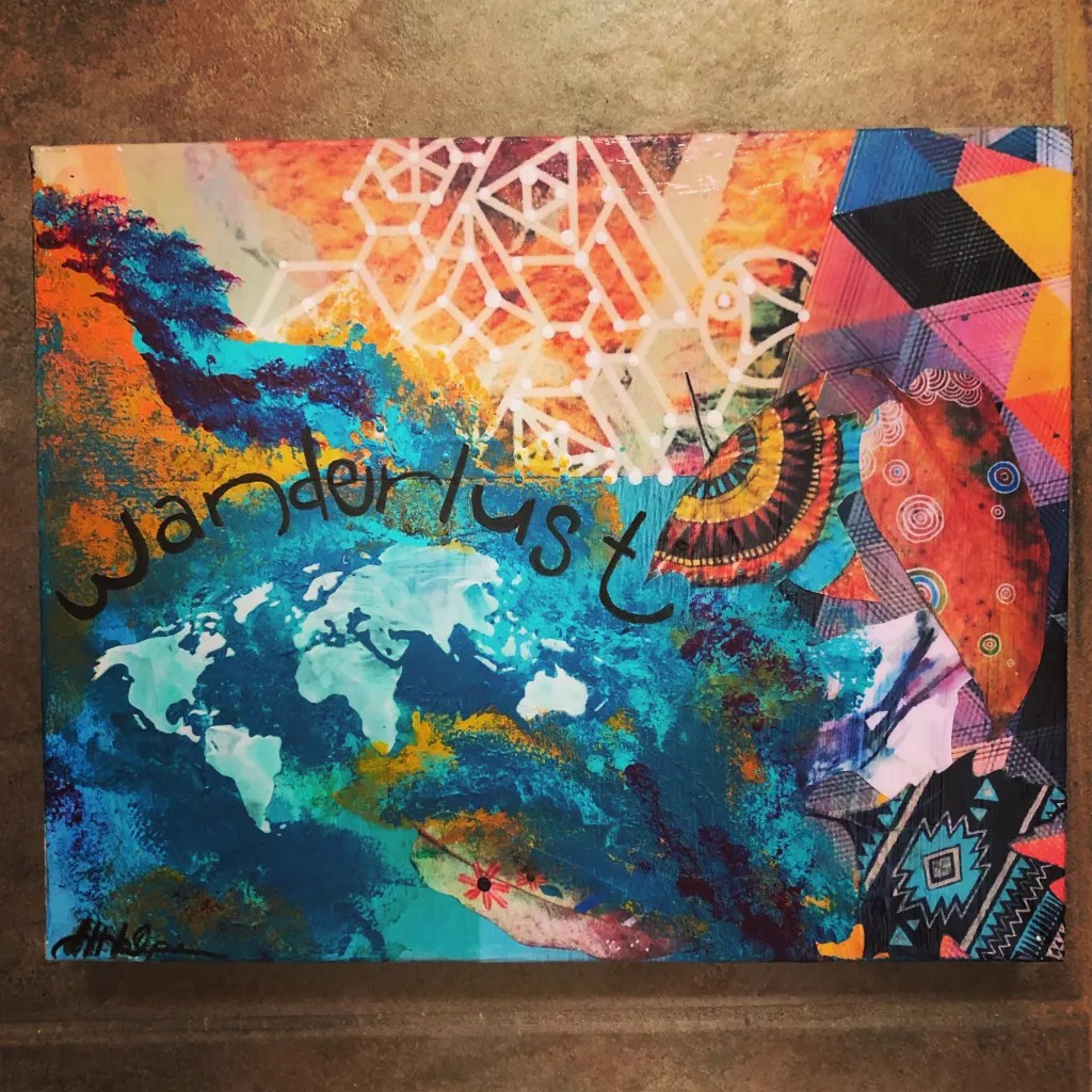 Mixed Media Art on Canvas